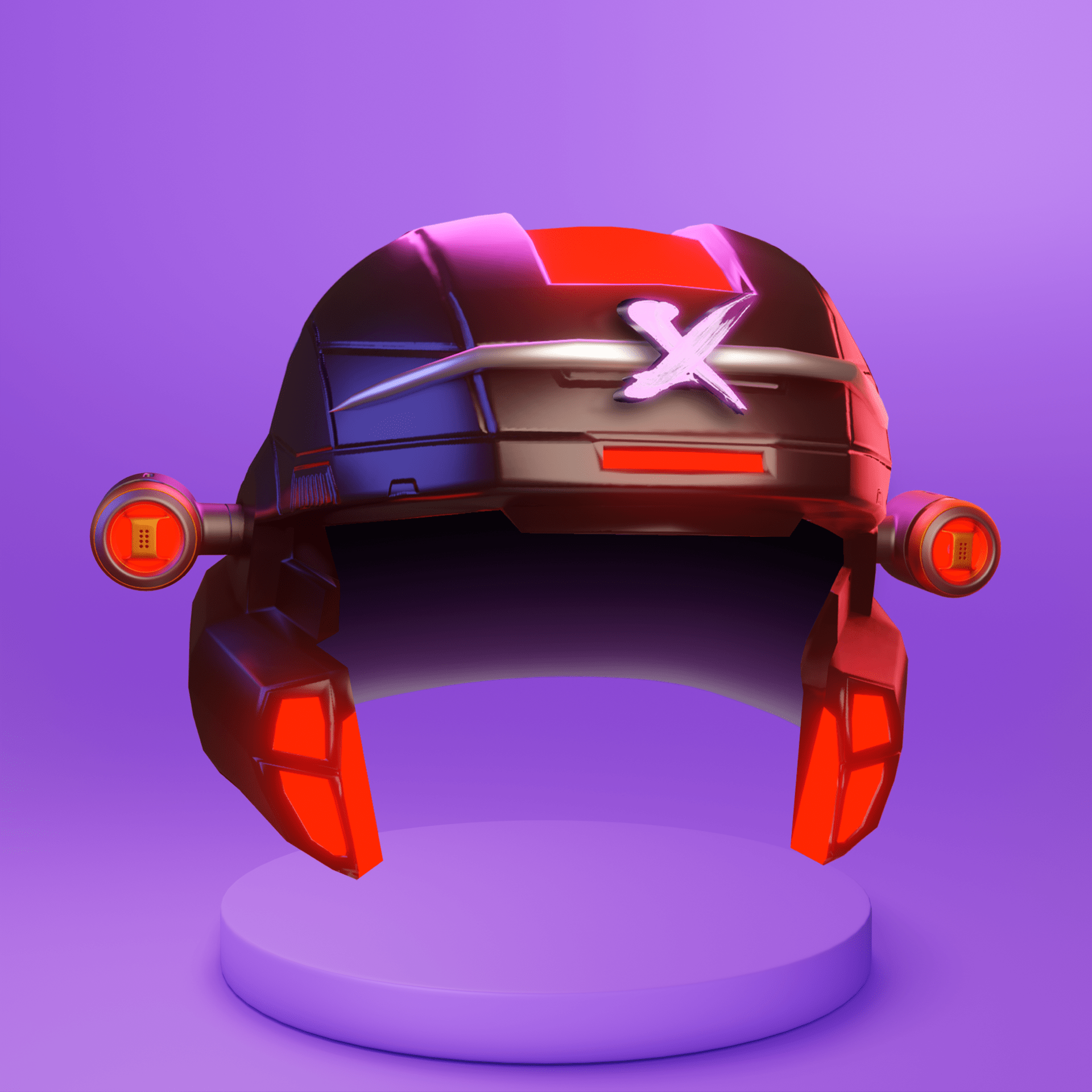 Yaku x 3moji Ruby Helmet